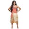 Deluxe Womens Moana Costume with Layered Skirt and Necklace for Halloween Parties Women's Small Fits Sizes 4-6
